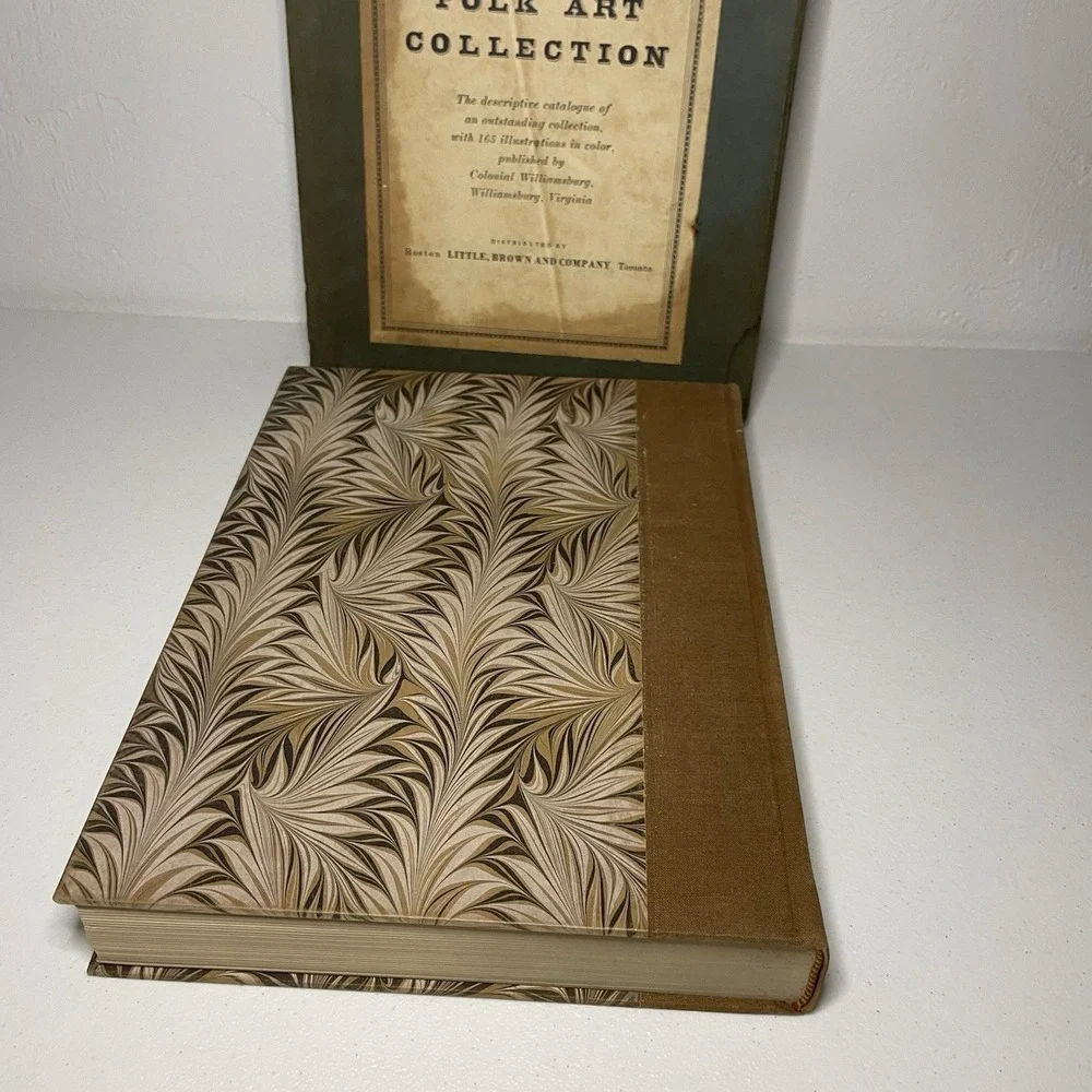 Vtg 1st‎ Edition Abby Alderich Rockefeller Folk Art Collection Book & Box 1957